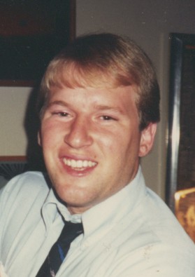 Me at age 21 with my '80s skinny tie