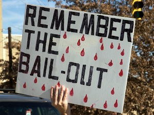 Bail-Out Protest Sign