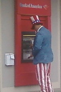 Uncle Sam at the ATM
