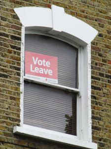 Brexit Vote Leave Sign