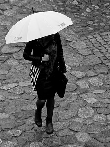 Woman in Rain
